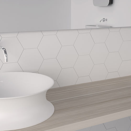 Плитка из керамики - MINI HEXA/MINI HEXA BEVEL/MINI HEXA CANALE - WOW Design EU - глянцевая / для ванной комнаты / настенная