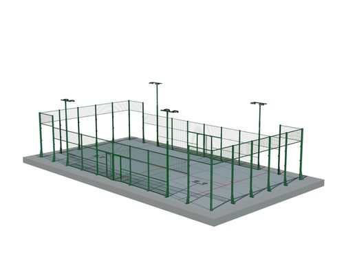 Решетчатый забор - PADEL - Indusmetal Torres - спортивный / для спортивной площадки / из металла