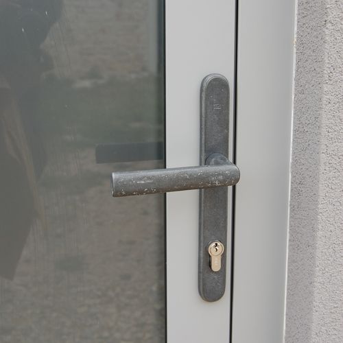 Дверная ручка - SECURITY PH1930 + PH1930  - Dauby - из состаренного железа / из необработанного металла / из необработанной бронзы