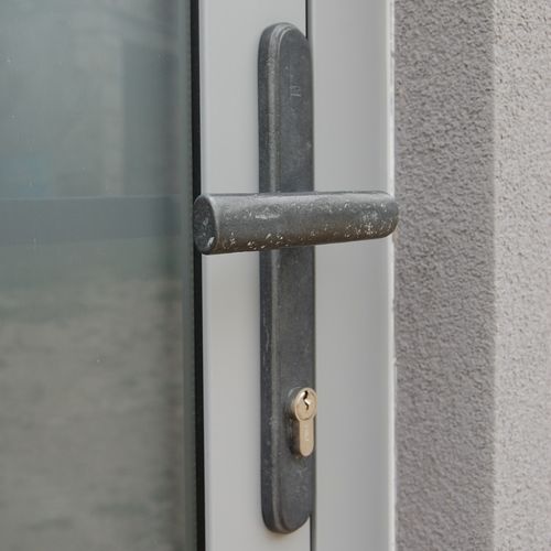 Дверная ручка - SECURITY TOP + PH1930  - Dauby - из состаренного железа / из необработанного металла / из необработанной бронзы