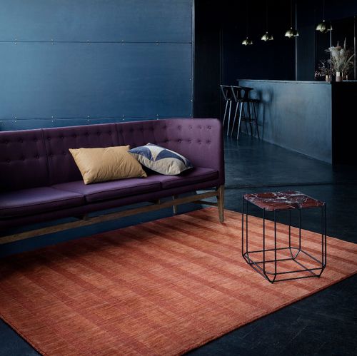 Современный ковер - LILY - Fabula living - в полоску / из хлопка / из новозеландской шерсти
