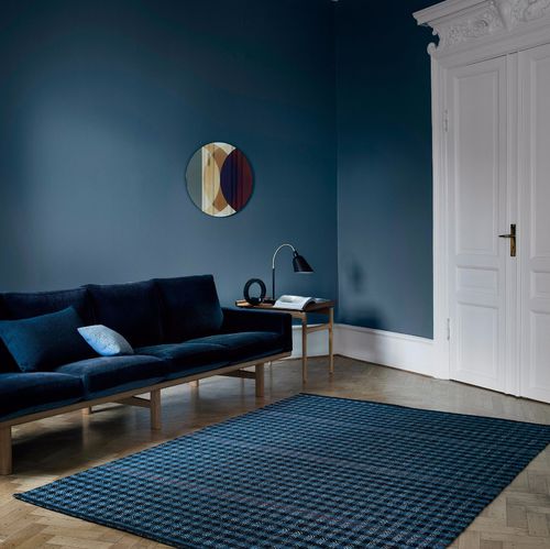 Современный ковер - LOTUS - Fabula living - в клетку / из новозеландской шерсти / из льна