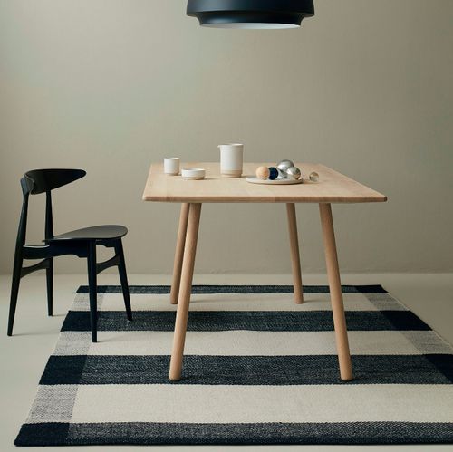 Современный ковер - SALVIA - Fabula living - в полоску / из новозеландской шерсти / из льна