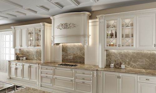 Стилизованная кухня - DAPHNE LEGNO - Casta Diva Interiors - из дерева / с ручками / лакированная