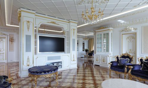 Стилизованная тумба под телевизор - LA TRAVIATA - Casta Diva Interiors - hi-fi / из дерева / из лакированной древесины