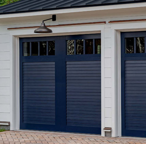 Гаражные ворота из композита - CANYON RIDGE® LOUVER - Copy door - секционная / створчатая / из стали