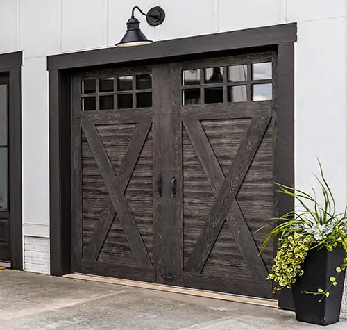 Гаражные ворота из композита - CANYON RIDGE® CARRIAGE HOUSE (4-LAYER) - Copy door - секционная / из стали / из пенополиуретана