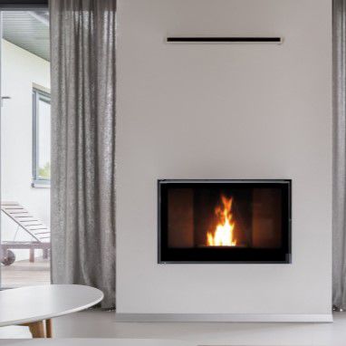 Камин на пеллетах - IDEAL 800 - BESTOVE - встраиваемый / у стенки / Односторонний