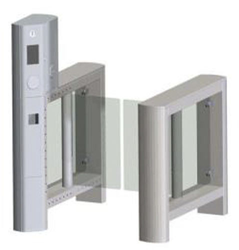 Турникет средняя высота - GT 101-1090/S01 - Frajt s.r.o. - для автоматического контроля доступа / из нержавеющей стали / из стекла