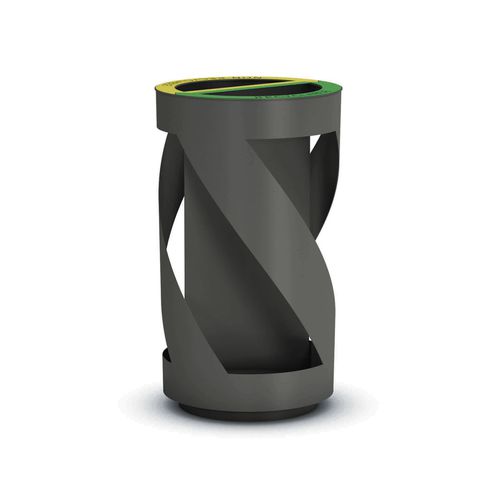 Общественный мусорный контейнер - RECYBIN VP 2 - THE ITALIAN LAB SRL - с сортировкой / из стали / защита от террористических актов