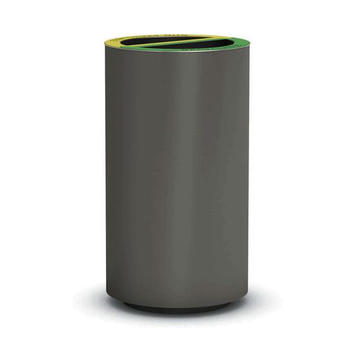 Общественный мусорный контейнер - RECYBIN 2 - THE ITALIAN LAB SRL - с сортировкой / из стали, покрытой порошком / без крышки