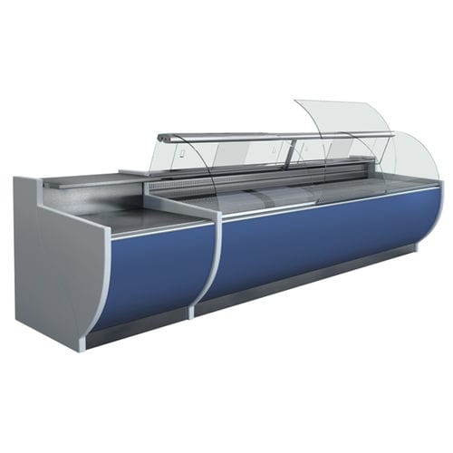 Стоечная холодильная витрина - ELEITA NOVUS - Jimo Cooling Technology - для мясоперерабатывающего предприятия / с освещением