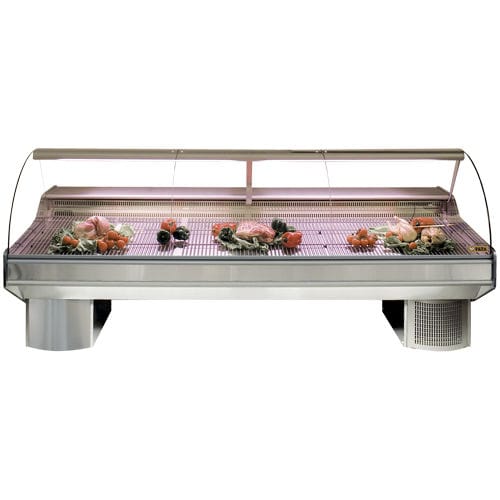 Стоечная холодильная витрина - COLUMN FEET - Jimo Cooling Technology - для мясоперерабатывающего предприятия / с освещением