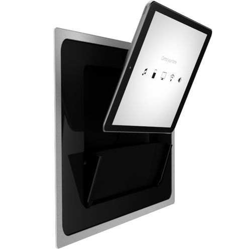 Настенная подставка для iPad - IROOM’S IBEZEL - iRoom Gmbh - для бытового использования / горизонтальная / встраиваемая заподлицо