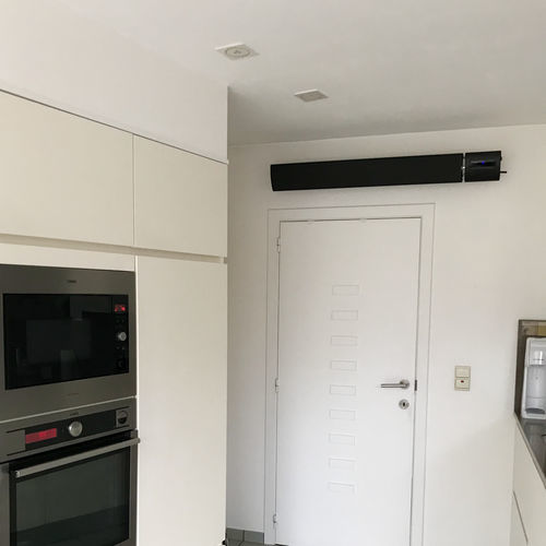 Настенный инфракрасный обогреватель для террасы - SLIMLINE THE1800DW / THE-2400 DW / THE-3000 DW - Infralia - потолочный / электрический / для профессионального использования