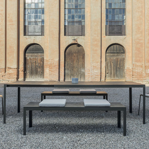 Современный стол - TYPE FOR OUT - iCARRARO italian makers - из алюминия / из лакированной стали / прямоугольный