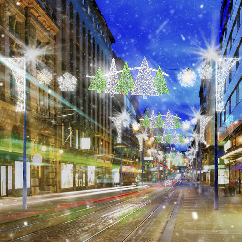 Световой занавес LED - CITY CHRISTMAS DECORATIONS - Terra Group - для наружного применения / для интерьера / для общественных мест