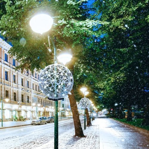 Светодиодная рождественская световая декорация - GLOBE FOR LAMP-POSTS - Terra Group - 3D / для общественных мест