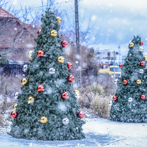 Новогодняя елка из ПВХ - CHRISTMAS COVERS FOR FLOWER TOWERS - Terra Group - из нержавеющей стали / для общественных мест / герметичная