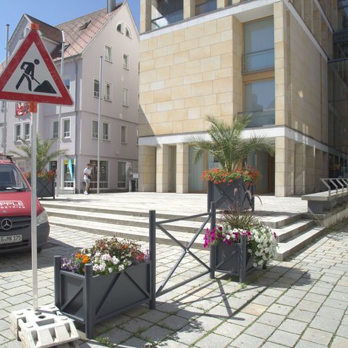 Ограждение из гальванизированной стали - Urbana L - Terra Group - балюстрадного типа / с рамой / для наружного применения