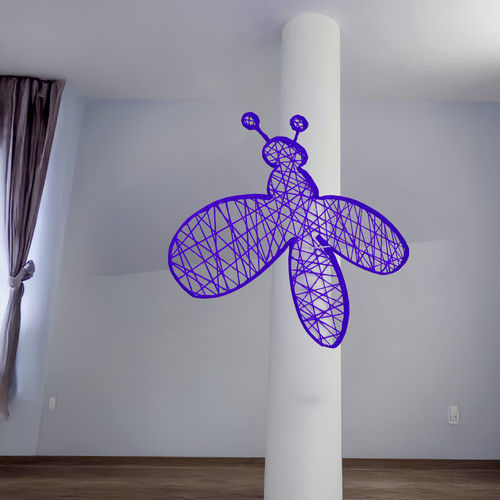 Скульптура из стекловолокна - BEE 2D - Terra Group - для наружного применения / настенная / садовая