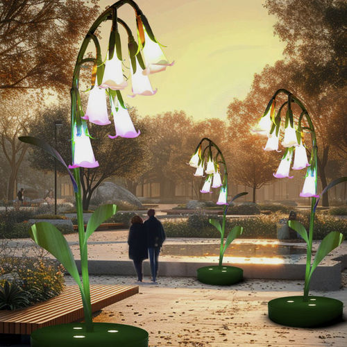 Декоративная скульптура - 3D Lily of the Valley - Terra Group - для наружного применения / городская / светящаяся