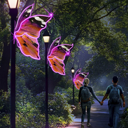 Скульптура для наружного применения - BUTTERFLY 3D FOR LAMPS - Terra Group - садовая / световая (светодиод) / для светильника