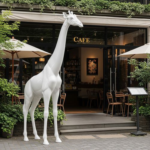 Скульптура стекловолокно - GIRAFFE - Terra Group - для наружного применения / садовая / отдельностоящая