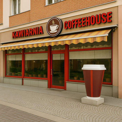 Настенная торговая вывеска - COFFE CUP - Terra Group
