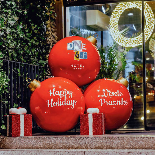 Рождественские украшения из стекловолокна - CHRISTMAS BALL PYRAMID - Terra Group - для общественных мест / для общественных учреждений / для гостиницы