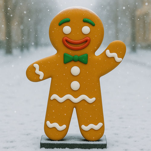 Рождественская скульптура из стекловолокна - GINGERBREAD MAN - Terra Group - для наружного применения / напольное / для общественных мест