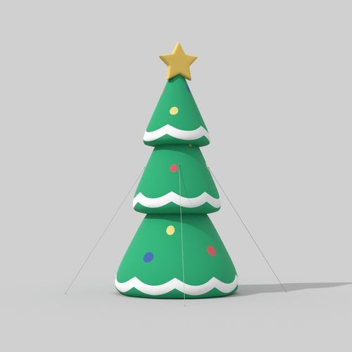 Новогодняя елка из ПВХ - Christmas tree XXL - Terra Group - для общественных мест / герметичная