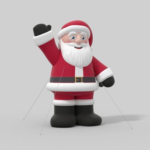 Рождественские украшения из ПВХ - Santa XXL - Terra Group - для общественных мест / для общественных учреждений / для офиса
