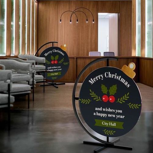 Рождественские украшения из ПВХ - 2D CHRISTMAS BALL - Terra Group - для общественных мест / для общественных учреждений / для торговли