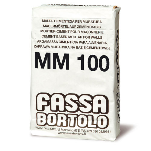 Монтажный строительный раствор - MM 100 - Fassa Bortolo - для бетона / для каменной кладки / для цемента