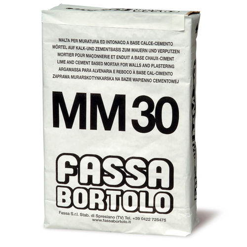 Монтажный строительный раствор - MM 30 - Fassa Bortolo - для бетона / для каменной кладки / на основе цемента и извести