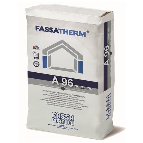 Строительный раствор клей - FASSATHERM®  - Fassa Bortolo - для цементирования / для теплоизоляции снаружи ITE / волокнистый