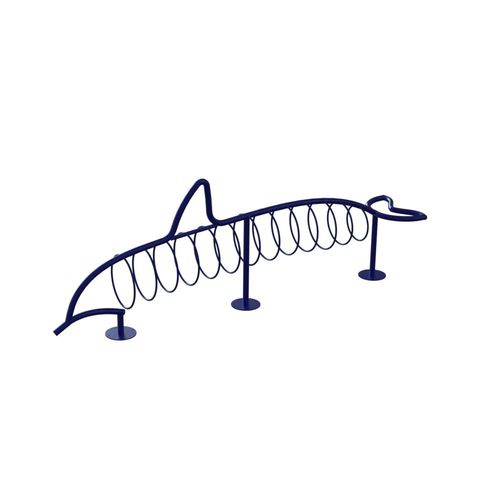 Напольная парковка для велосипедов - DOLPHIN - Madrax - уникальный дизайн / для общественных мест / из стали, покрытой порошком