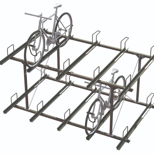 Напольная парковка для велосипедов - BIKE STORAGE TIER - Madrax - горизонтальная / двухуровневая / для общественных мест