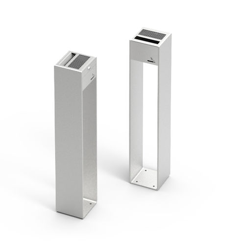Пепельница на ножках - VENTO 09.007 - ZANO Street Furniture - из нержавеющей стали / для улицы / для общественных мест