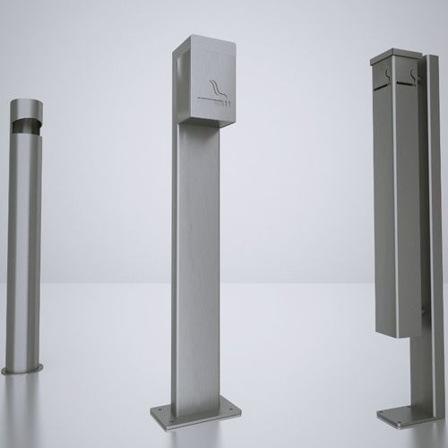 Пепельница на ножках - ALTO  - ZANO Street Furniture - из нержавеющей стали / для улицы / для общественных мест