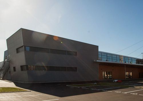 Сборное здание - MULHOUSE - TiComTec - из дерева / из бетона / для общественного пользования