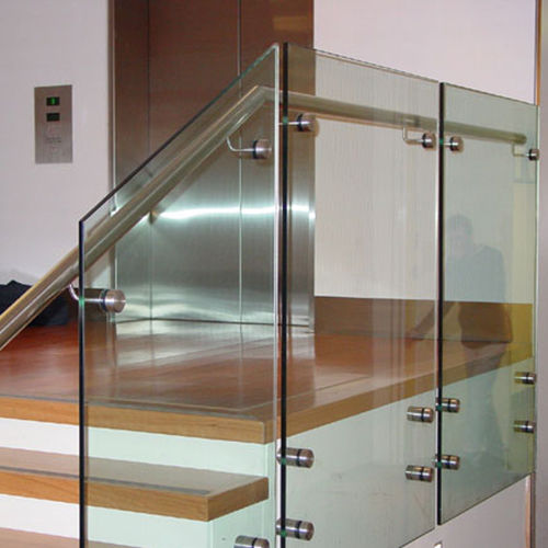 Крепежная система из нержавеющей стали - Clear glass - для ограждения / для внутреннего пространства / по точкам