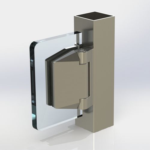 Шарнир для стеклянной двери - POLARIS 120 series - Clear glass - из нержавеющей стали / современный
