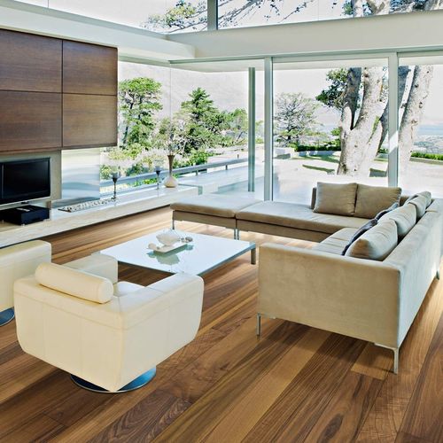 Паркет из паркетной доски - CLASSICO - CP PARQUET - из орехового дерева / очищенный / покрытый лаком