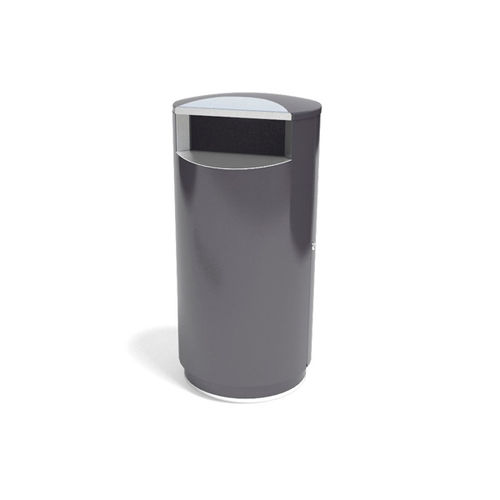Общественный мусорный контейнер - CITY&reg; 140 - FINBIN Products/ Lehtovuori Oy - из гальванизированной стали / из нержавеющей стали / с крышкой