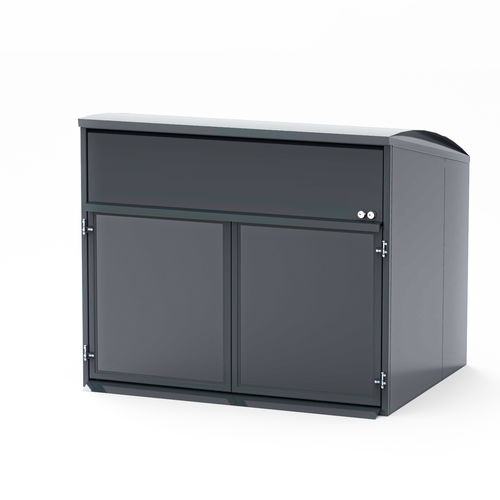 Ограждение для мусорного бака для утилизации - MODUL MAXI - FINBIN Products/ Lehtovuori Oy - для профессионального использования / для бытового использования / алюминий