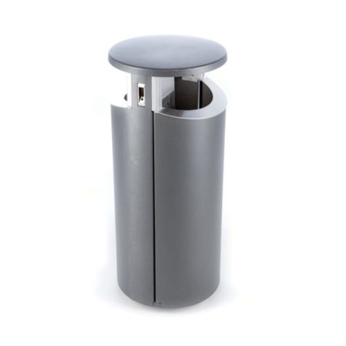 Общественный мусорный контейнер - NOVUS 120 DOUBLE-SIDED - FINBIN Products/ Lehtovuori Oy - отдельностоящий / из нержавеющей стали / из гальванизированной стали