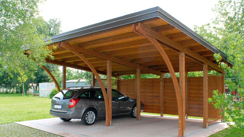 Навес для автомобиля для профессионального использования - ROOFCAR - GreenDesign - из дерева