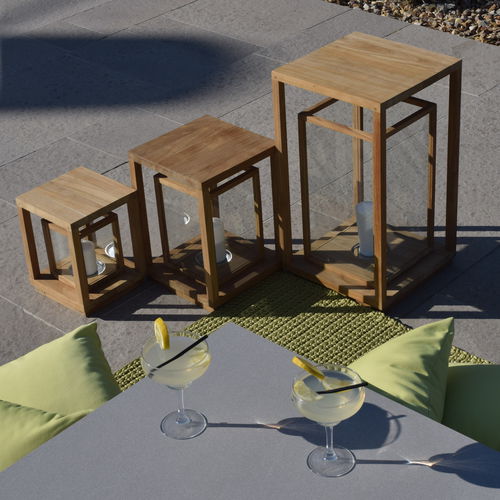 Переносная лампа - LUCCIOLA - GreenDesign - из тикового дерева / современная / беспроводная